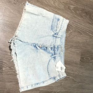 Abercrombie and fitch high waisted jean shorts